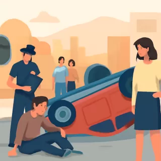 Conductor alcoholizado volcó su vehículo en Luján de Cuyo durante la madrugada