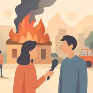 Incendio destruyó completamente una vivienda de adobe en Luján de Cuyo