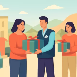 CAI Solidaria entregó cajas navideñas en parajes rurales y barrios de Chubut