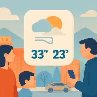 Pronóstico para este sábado en Mendoza: parcialmente nublado, ventoso y con descenso de temperatura