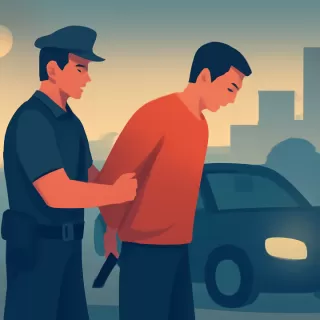 Detienen a un hombre en Comodoro Rivadavia por conducir en contramano sin luces y portar un arma de fuego