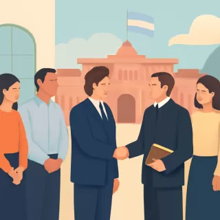 Presidente Milei recibe a pastores evangelistas en Casa Rosada