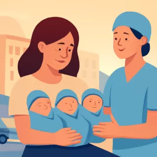 Nacen trigemelas en Trelew en un parto de alta complejidad