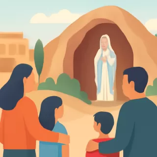 Familia de Caleta Olivia viaja a la Gruta de Lourdes por la salud de Mía