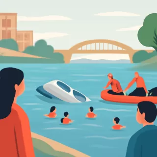 Volcó una lancha con ocho personas en el río Paraná, Corrientes; dos tripulantes siguen desaparecidos