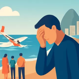 Avioneta se estrelló en el mar frente a la playa de Copacabana y el piloto falleció