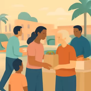 Organizaciones comunitarias entregan comida gratis en Florida durante la última semana de 2025