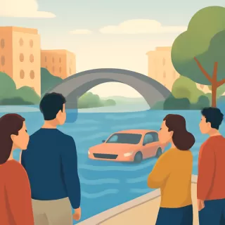 Excesivo riego en la península de Puerto Manzano provoca inundación en calle Los Nogales