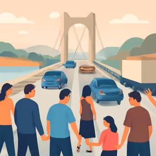 Tránsito de más de 150 mil personas en diez días en el Puente Internacional San Roque González