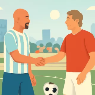 Juan Sebastián Verón se encuentra con Zico en partido benéfico en Brasil