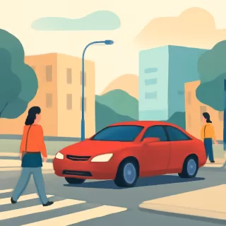 Automovilista estacionó en esquina de Av. 7 Lago y Las Fucsias y provocó dificultades en el tránsito