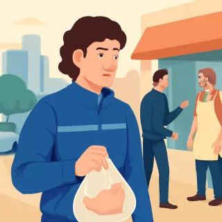 Franco Colapinto olvidó el pollo que compró en un supermercado de San Andrés de Giles