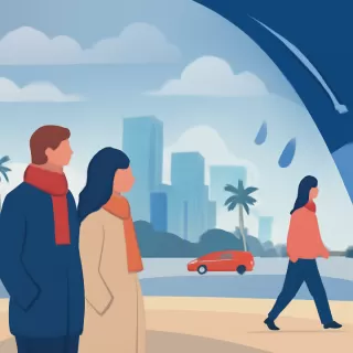 Pronóstico de frente frío afecta al Sur de Florida el 30 de diciembre