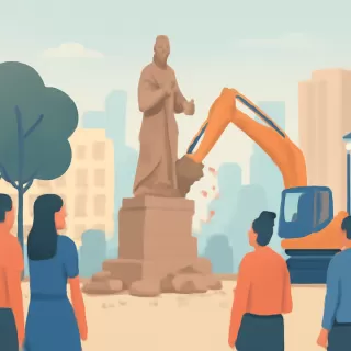 Demuelen monumento en honor a la comunidad china en Arraiján, Panamá; presidente Mulino lo califica de 'imperdonable'