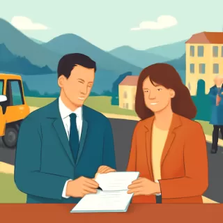 Se firmó el convenio para asfaltar el barrio Las Piedritas en Villa La Angostura