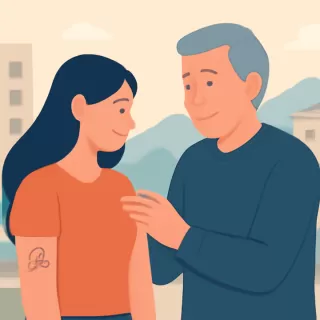 Egresada se tatuó una frase en homenaje al coordinador del viaje a Bariloche