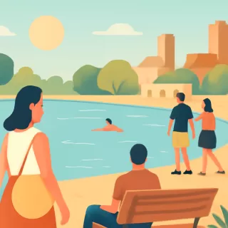 Ñandubaysal, el balneario preferido de Gualeguaychú para enfrentar la ola de calor