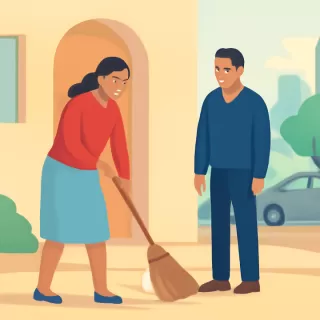 Significado y práctica del ritual de barrer hacia afuera en Año Nuevo