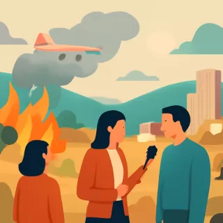 Incendio de pastizales en Alto Chubut: intervienen medios aéreos del SNMF