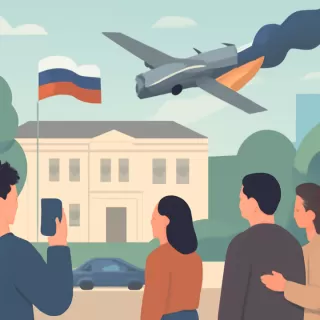 Rusia difundió video de dron derribado en ataque a residencia de Putin