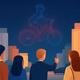 Stranger Things presentó un espectáculo de 5.000 drones en Las Vegas previo al capítulo final