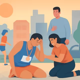 El campeón Laureano Rosa sufrió un golpe de calor al finalizar la maratón San Silvestre Buenos Aires