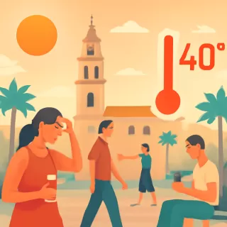 Pico de más de 40 grados en Córdoba antes de la llegada de tormentas