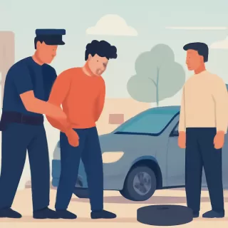 Detenido por robar ruedas de auto en Guaymallén