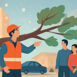 Defensa Civil de Córdoba respondió a 95 solicitudes durante tormenta con granizo y vientos fuertes