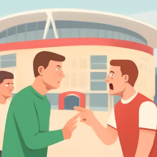 Dibu Martínez tuvo un cruce con hinchas del Arsenal en su regreso al Emirates Stadium