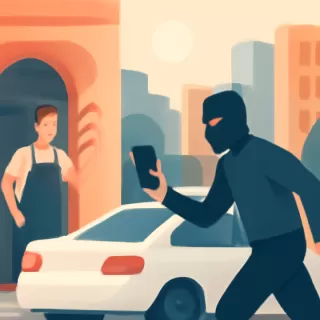 Delincuente asaltó una barbería en Las Heras y robó dos celulares