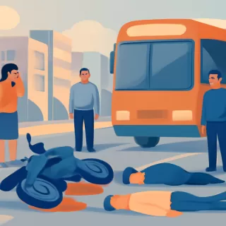 Dos muertos en Palermo tras choque entre moto y colectivo en Año Nuevo