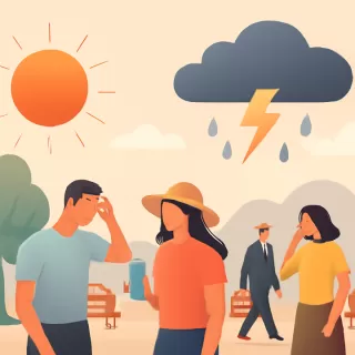 Alta temperatura y tormentas aisladas en Mendoza el 1 de enero de 2026