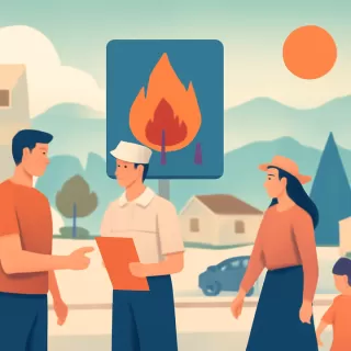 Despliegue preventivo en El Bolsón por altas temperaturas y riesgo de incendios