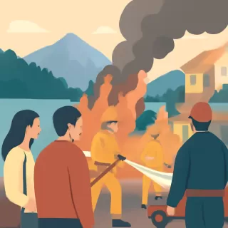 Incendio en la barda del Ñireco en Bariloche moviliza a brigadistas y bomberos