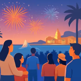 Más de 40 mil personas reciben el Año Nuevo 2026 en el malecón de Mazatlán