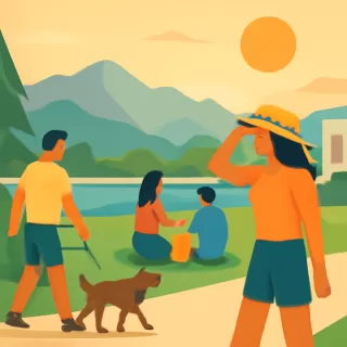 Parque Nacional Nahuel Huapi pide extremar cuidados por ola de calor y temporada alta