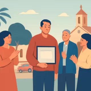 Reconocimiento a vecino de Santo Pipó por su compromiso comunitario en 2025