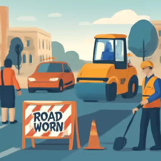 Corte de tránsito en avenida Del Valle por reparaciones viales en Gualeguaychú