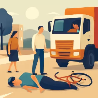 Ciclista resulta lesionado tras ser embestido por un camión en Lavalle