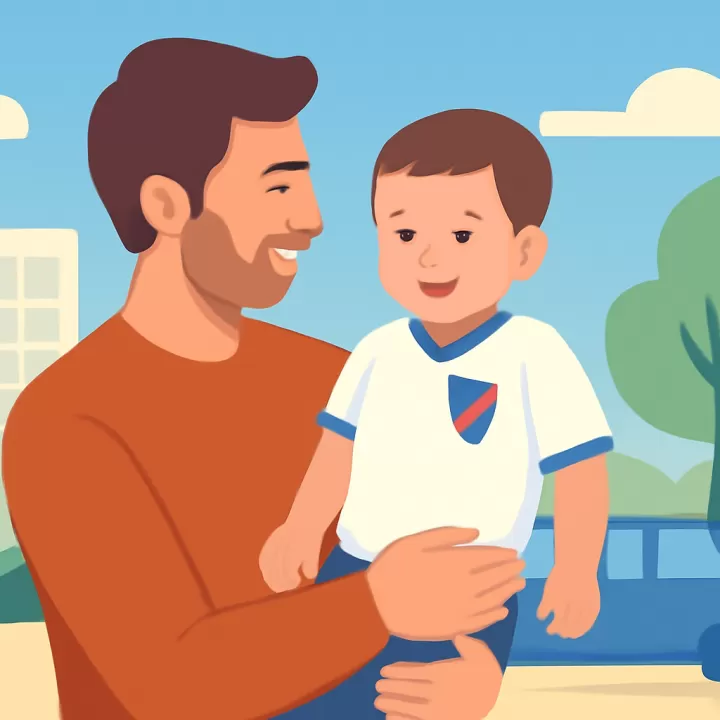 Marcelo Saracchi presentó a su hijo con la camiseta de Nacional para el inicio de 2026