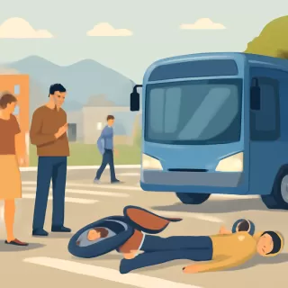 Hombre fallece tras robar moto y chocar con colectivo en Las Heras