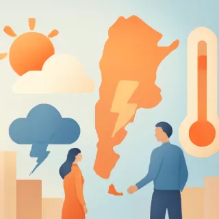 Pronóstico del tiempo en Argentina para los próximos 7 días: calor, frentes fríos y riesgo de tormentas