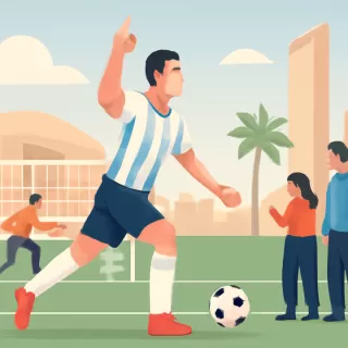 Tomás Valdecantos marcó el primer gol argentino de 2026 en Emiratos Árabes Unidos