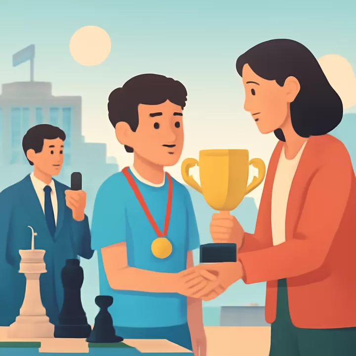 Faustino Oro, ajedrecista argentino de 12 años, recibe premio internacional en España