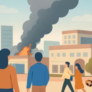 Incendio afecta bodegas cercanas al Mall Plaza Oeste en Chile