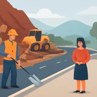 Rehabilitan la ruta a Villavicencio tras remover aludes de lodo y roca