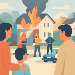 Incendio en vivienda de Bariloche movilizó amplio operativo de emergencia