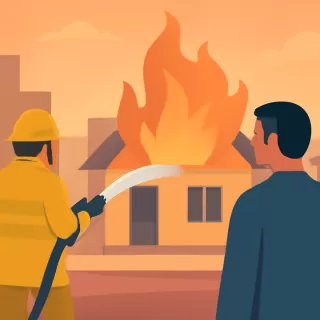 Hombre fallece en incendio de su vivienda en Comodoro Rivadavia