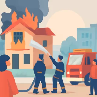 Incendio destruyó gran parte de una vivienda en el barrio Margaritas